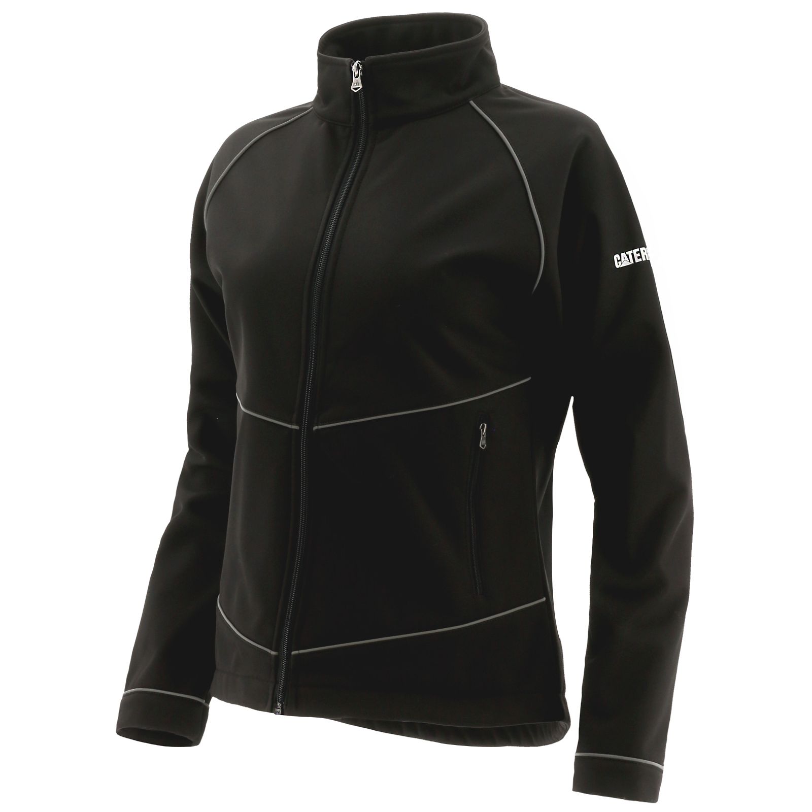 Caterpillar Clothing Sale - Caterpillar Triton Soft Shell Womens Jackets Black (945621-KQN)